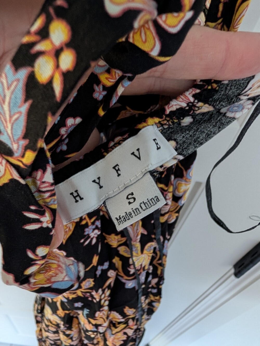 Hyfve Floral Black Halter Dress - Small
